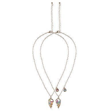 Girls Elli by Capelli 2-pc. BFF Broken Heart Necklace Set