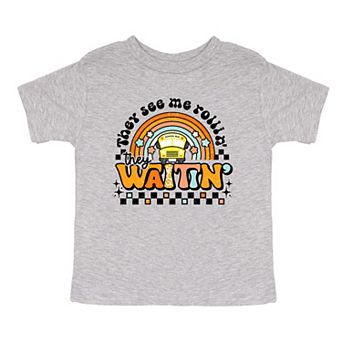 They See Me Rollin' Rainbow Toddler Short Sleeve Graphic Tee