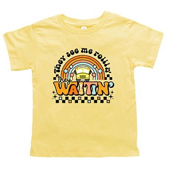 They See Me Rollin' Rainbow Toddler Short Sleeve Graphic Tee