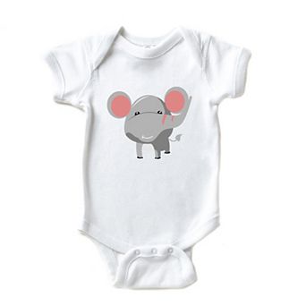 Elephant Colorful Baby Bodysuit