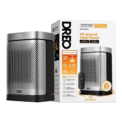 Dreo Atom Core Oscillating Tabletop Space Heater with Remote