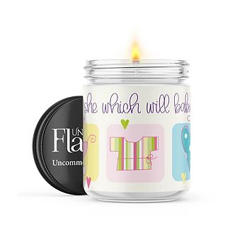 Gender Reveal Baby Symbols - 22-oz Candle Jar - Baby Powder