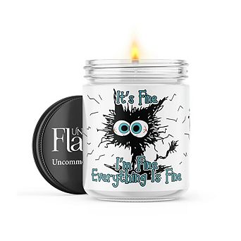 I'm Fine, Everything Is Fine - 22-oz Candle Jar - Black Ice