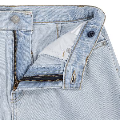 Girls 7-16 Levi's® Pleated Jean Shorts & Detachable Belt 2-Piece Set