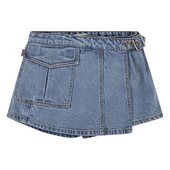 Girls 7-16 Levi's® Denim Skort & Detachable Belt 2 pc Set