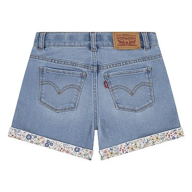 Girls 7-16 Levi's® Floral Mini Mom Jean Shorts