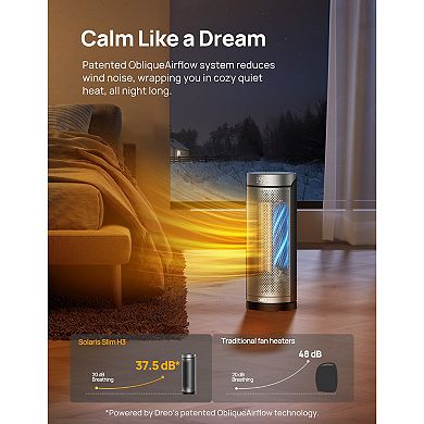 Dreo Solaris Plus Oscillating Tower Space Heater with Remote