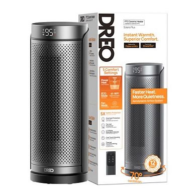 Dreo Solaris Plus Oscillating Tower Space Heater with Remote