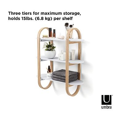 Umbra Bellwood 3-Tiered Oval Wall Shelf