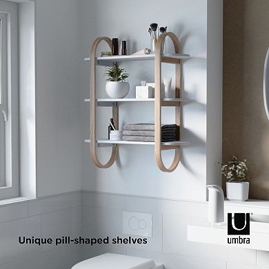Umbra Bellwood 3-Tiered Oval Wall Shelf