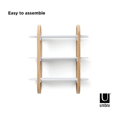 Umbra Bellwood 3-Tiered Oval Wall Shelf