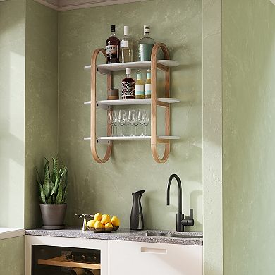 Umbra Bellwood 3-Tiered Oval Wall Shelf
