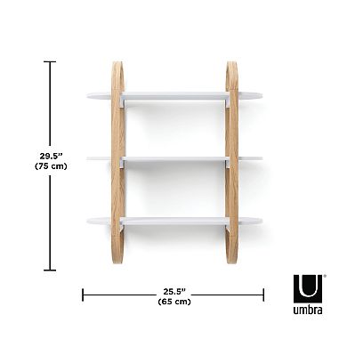 Umbra Bellwood 3-Tiered Oval Wall Shelf