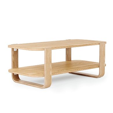 Umbra Bellwood Modern Curved Tiered Coffee Table