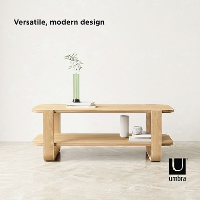 Umbra Bellwood Modern Curved Tiered Coffee Table