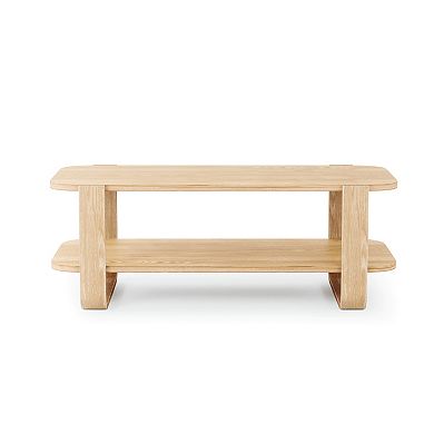Umbra Bellwood Modern Curved Tiered Coffee Table
