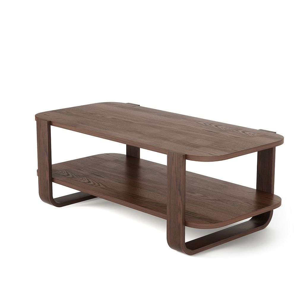 Umbra Bellwood Modern Curved Tiered Coffee Table