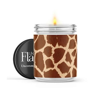 Giraffe Print - 22-oz Candle Jar - Wildflowers