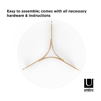 Umbra Madera Glass Top Coffee Table