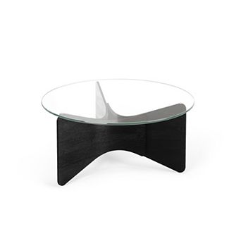 Umbra Madera Glass Top Coffee Table