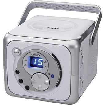 Jensen Silver Portable Bluetooth Music System With Cd
