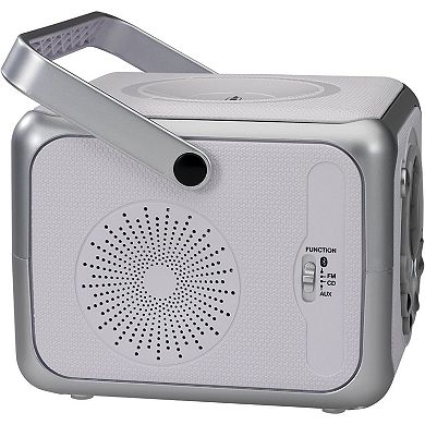 Jensen Silver Portable Bluetooth Music System With Cd