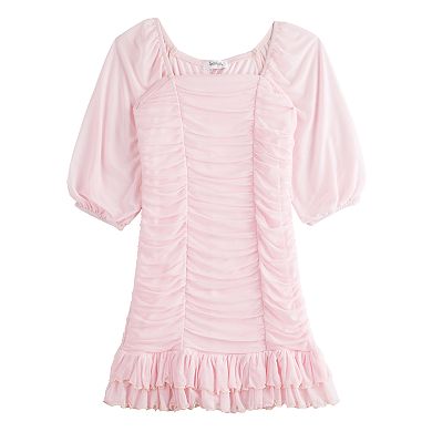 Girls 7-16 Speechless Shirred Bodycon Dress