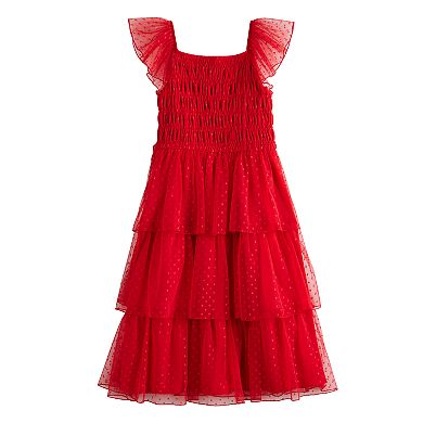 Girls 7-16 Speechless Tiered Mesh Midi Dress