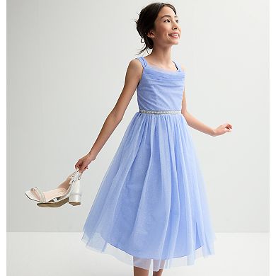 Girls 7-16 Speechless Glitter Tulle Midi Ballet Dress