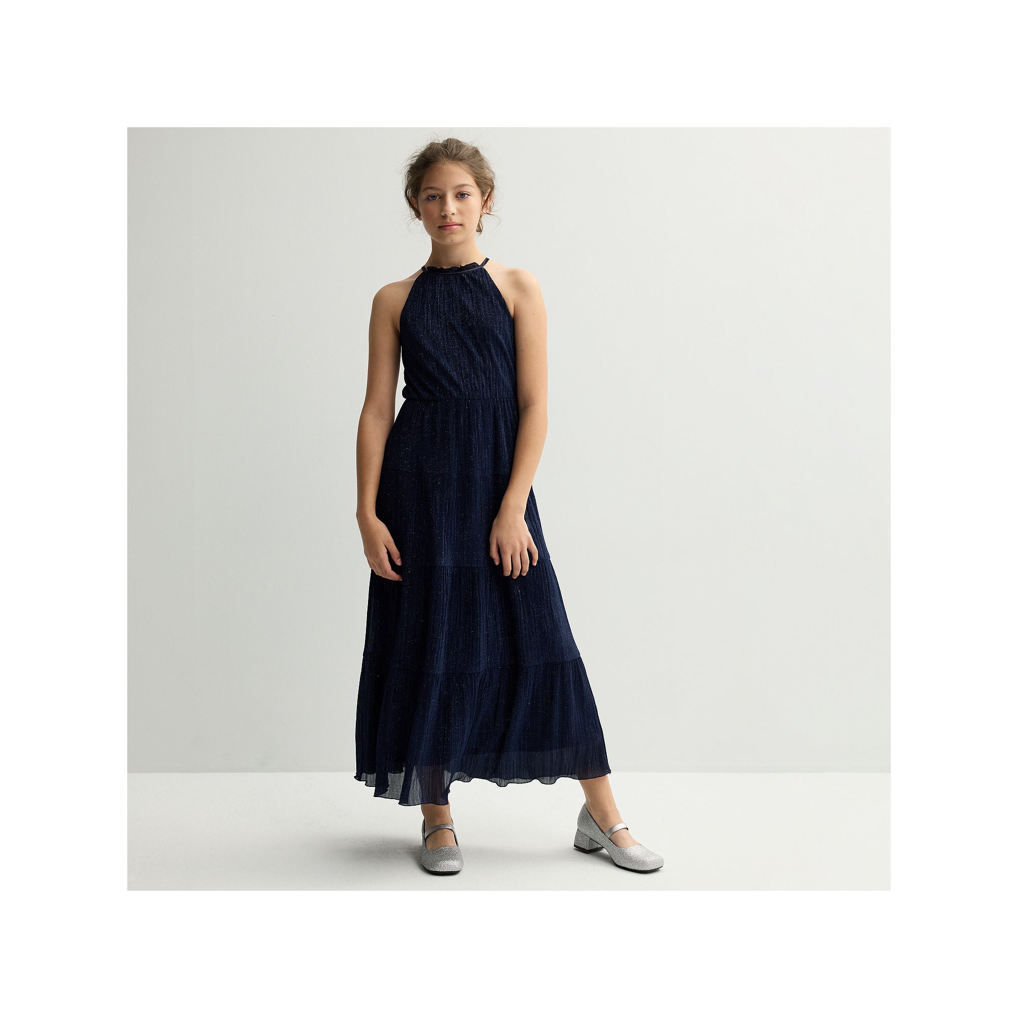 Girls 7-16 Speechless Tiered Halter Maxi Dress, Girls, Blue