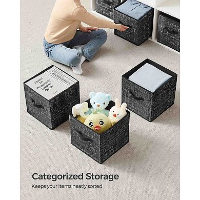 Storage Cubes, Non-woven Fabric Bins With Double Handles, Closet Organizers For Shelves