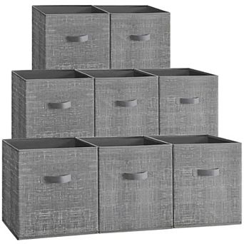 Storage Cubes, Non-woven Fabric Bins With Double Handles, Closet Organizers For Shelves