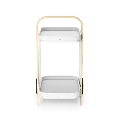 Umbra Bellwood Modern Wheeled Tiered Bar Cart