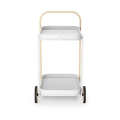 Umbra Bellwood Modern Wheeled Tiered Bar Cart