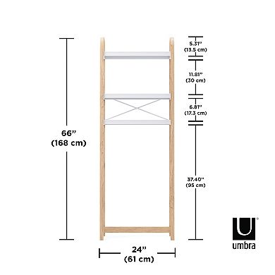 Umbra Bellwood Over Toilet Arched Storage Shelf