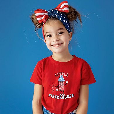 Retro Little Firecracker Youth Short Sleeve Graphic Tee