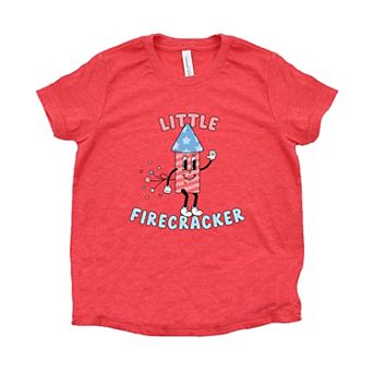 Retro Little Firecracker Youth Short Sleeve Graphic Tee