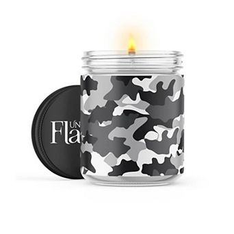 Camo - Snow - 22-oz Candle Jar - Sweet Orange & Chili Pepper
