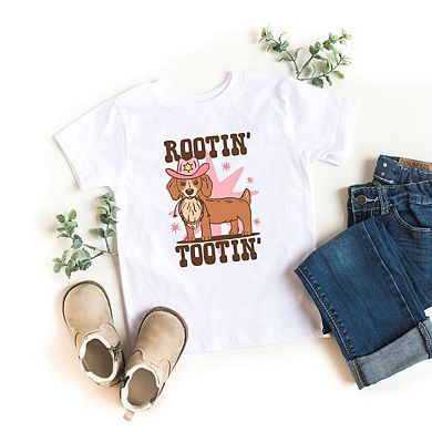 Rootin' Tootin' Dog Toddler Short Sleeve Graphic Tee