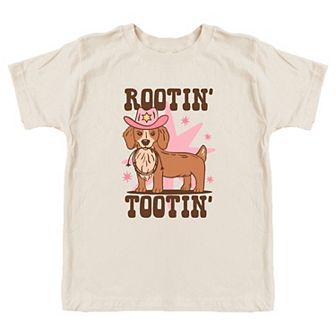 Rootin' Tootin' Dog Toddler Short Sleeve Graphic Tee