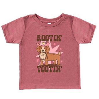 Rootin' Tootin' Dog Toddler Short Sleeve Graphic Tee