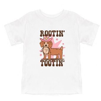 Rootin' Tootin' Dog Toddler Short Sleeve Graphic Tee