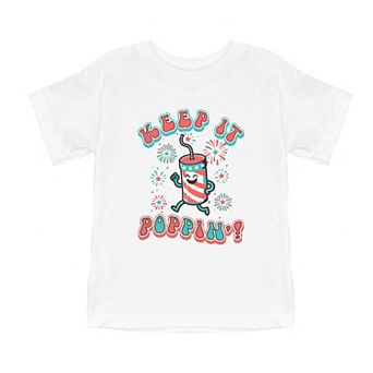 Keep It Poppin' Firework Youth Short Sleeve Graphic Tee
