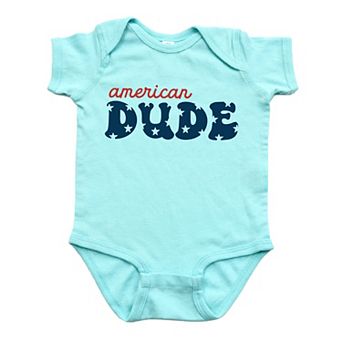 American Dude Stars Baby Bodysuit