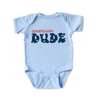 American Dude Stars Baby Bodysuit