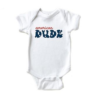 American Dude Stars Baby Bodysuit