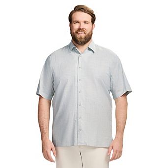 Big & Tall IZOD Saltwater Dunes Short Sleeve Button-Front Woven Shirt