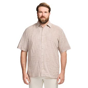 Big & Tall IZOD Saltwater Dunes Short Sleeve Button-Front Woven Shirt