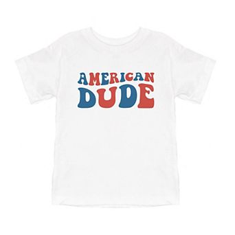 American Dude Toddler Short Sleeve Graphic Tee