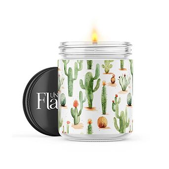 Cactus - 22-oz Candle Jar - Sea Salt & Peony